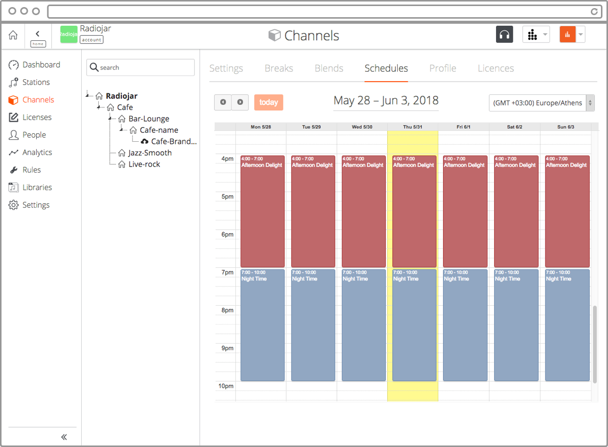 Fluobox schedule